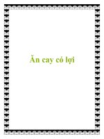 Ăn cay có lợi doc