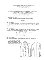 đề thi lí thuyết tốt nghiệp khóa 3 - may và thiết kế thời trang - mã đề thi mvtktt - lt (23)