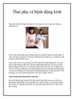 Thai phụ và bệnh động kinh pot