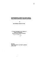 ENVIRONMENTAL IMPACT OF HEAVY METAL POLLUTION IN NATURAL AQUATIC SYSTEMS ppt