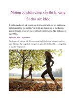 Những bộ phận càng xấu thì lại càng tốt cho sức khỏe potx