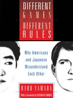 different games, different rules why americans and japanese misunderstand each other
