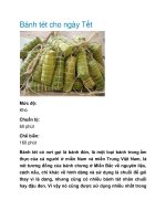 Bánh tét cho ngày Tết pot