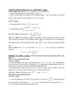 Đề Thi Thử Đại Học Khối A, A1, B, D Toán 2013 - Phần 19 - Đề 23 pdf