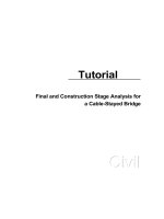 Tutorial Final and Construction Stage Analysis for a Cable-Stayed Bridge potx