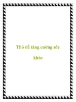 Thở để tăng cường sức khỏe docx