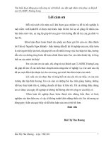 Tìm hiểu hoạt động giao tiếp ứng xử với khách của đội ngũ nhân viên phục vụ tại khách sạn Classic Hoàng Long