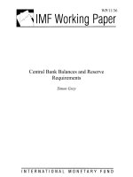 Central Bank Balances and Reserve Requirements pptx