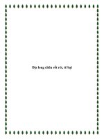 Địa long chữa sốt rét, tê bại pdf