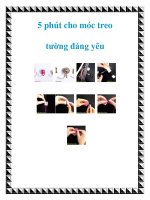 5 phút cho móc treo tường đáng yêu pptx