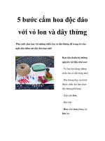 5 bước cắm hoa độc đáo với vỏ lon và dây thừng pot