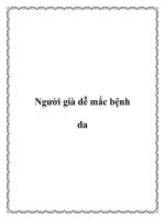 Người già dễ mắc bệnh da pdf