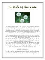 Bài thuốc trị tiểu ra máu pdf