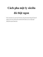 Cách pha một ly sôcôla đá thật ngon docx