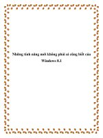 Những tính năng mới không phải ai cũng biết của Windows 8.1 doc