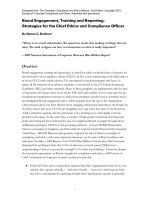Board Engagement, Training and Reporting: Strategies for the Chief Ethics and Compliance Officer pptx