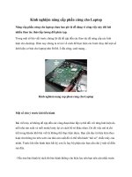 Kinh nghiệm nâng cấp phần cứng cho Laptop pptx