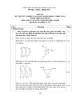 đáp án đề thi lí thuyết tốt nghiệp khóa 2 - điện dân dụng - mã đề thi ddd - lt (27)