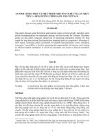 An ninh lương thưc và thực phẩm: Một số vấn đề về lý luận thực tiễn và định hướng chính sách cho Việt Nam pot