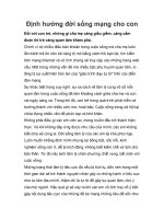 Định hướng đời sống mạng cho con pot