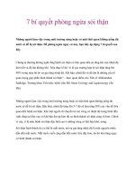 7 bí quyết phòng ngừa sỏi thận potx