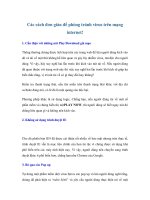 Các cách đơn giản để phòng tránh virus trên mạng internet! ppt