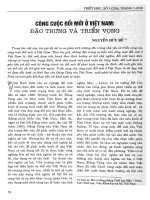 Báo cáo khoa học:Cuộc đổi mới ở Việt Nam đặc trưng và triển vọng potx