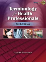 TERMINOLOGY FOR HEALTH PROFESSIONS Sixth Edition docx