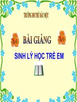 Sự tăng trưởng và phát triển của trẻ em pot