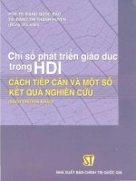 Chỉ số phát triển giáo dục trong HDI cách tiếp cận và một số kết quả nghiên cứu pdf