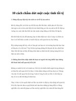 10 cách chấm dứt một cuộc tình tồi tệ pot