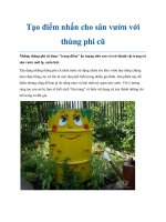 Tạo điểm nhấn cho sân vườn với thùng phi cũ pptx