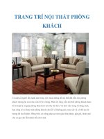 TRANG TRÍ NỘI THẤT PHÒNG KHÁCH pot
