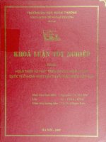 Hoàn thiện và phát triển dịch vụ ngân hàng quốc tế ở ngân hàng đầu tư và phát triển Việt Nam
