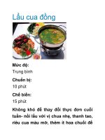 Lẩu cua đồng ppt