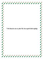 7 lời khuyên của tỷ phú Mỹ cho người khởi nghiệp docx