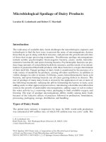 Microbiological Spoilage of Dairy Products pptx