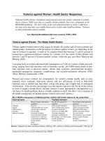 Violence against Women: Health Sector Responses pptx