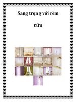 Sang trọng với rèm cửa pot