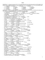 Đề luyện thi đại học môn tiếng Anh - Đề số 24 potx