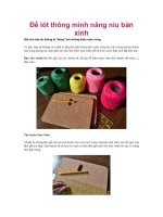 Đế lót thông minh nâng niu bàn xinh doc