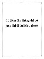 10 điểm đến không thể bỏ qua khi đi du lịch quốc tế potx