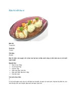 Đậu hũ xốt tàu xì pot