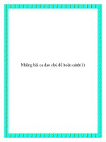 Bài ca dao chủ đề hoàn cảnh sống ppt