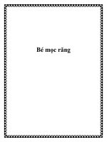 Bé mọc răng pptx