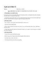 Lịch sử 6 Bài 13