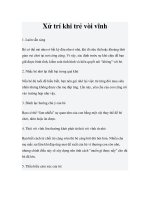 Xử trí khi trẻ vòi vĩnh pdf