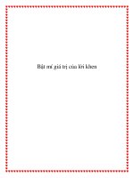 Bật mí giá trị của lời khen docx