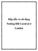 Hấp dẫn và sôi động Notting Hill Carnival ở London pdf