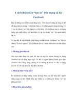 6 cách nhận diện “bạn ảo” trên mạng xã hội Facebook pptx